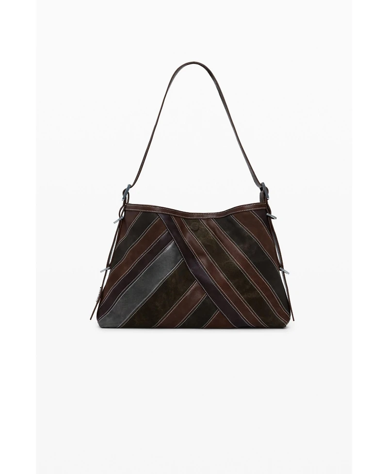 Desigual Women's Medium shoulder bag with stitching