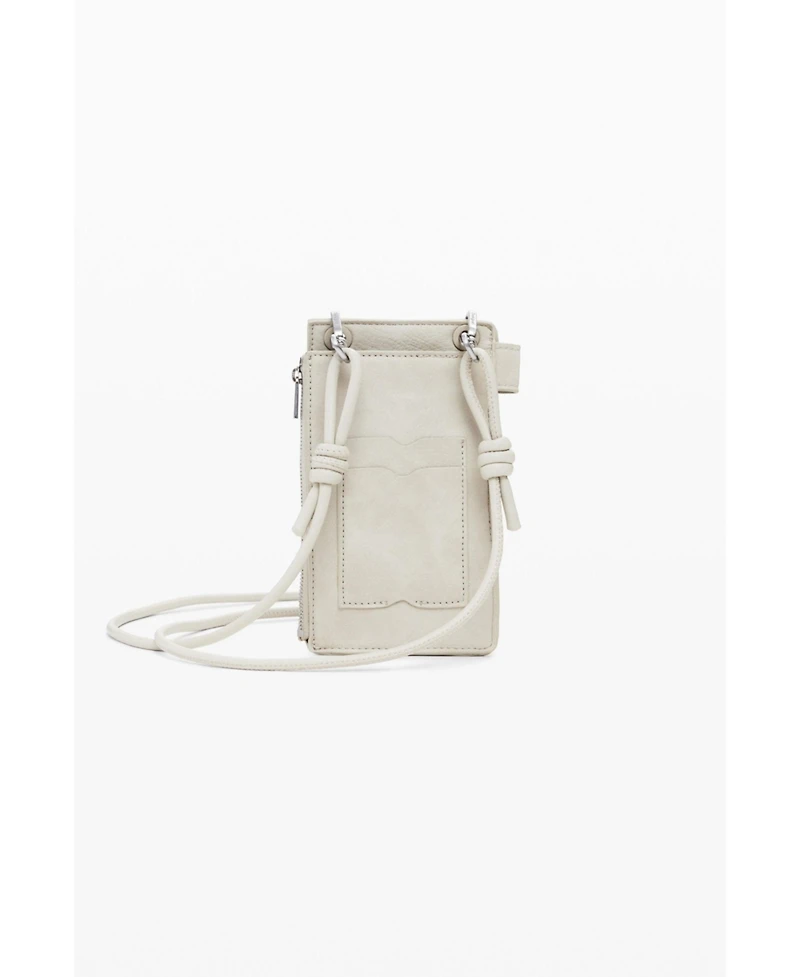 Desigual Women's Mobile holder leather-effect logo