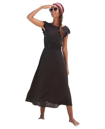 Lascana Women's Flutter Sleeve Dress