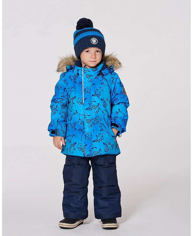 Deux par Big Boys Two-Piece Discover Snowsuit Navy Blue - Toddler|Child