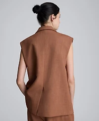 Kenneth Cole Women's Oversized Sleeveless Vest