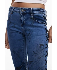 Desigual Women's Maria Escote denim pants