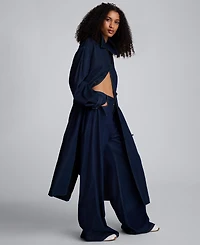 Kenneth Cole Women's Belted Maxi Trench Coat