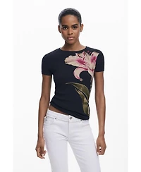Desigual Women's Flared embroidered jeans