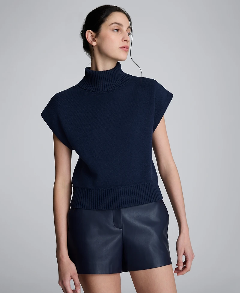 Kenneth Cole Women's Turtle Neck Top