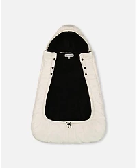 Deux par Deux Baby Unisex 3-In-1 Multifunction Cover for Car Seat, Stroller, and Baby Carrier In Off-White - Baby