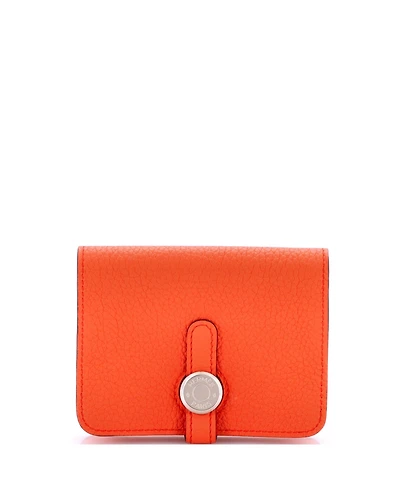 Pre-Owned Hermes Dogon Card Holder Verso Togo