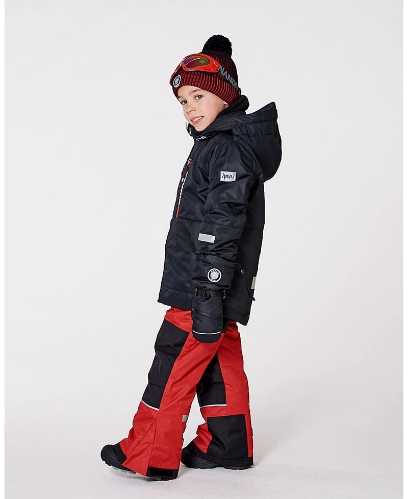 Deux par Deux Boy Two-Piece Teknik Snowsuit Red - Toddler|Child