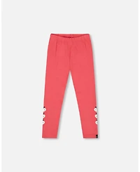 Deux par Girl Cotton Leggings Red with Apples - Toddler|Child
