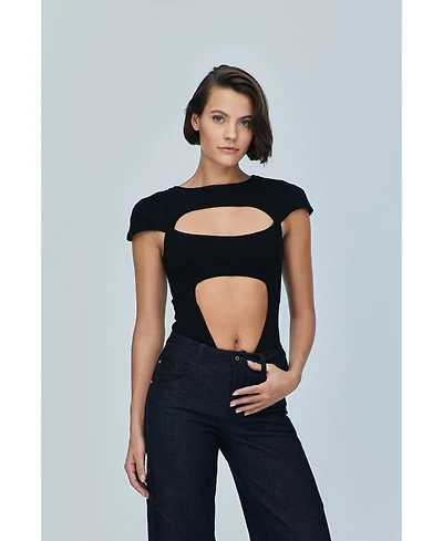 Jendue Women's Otara Black Bodysuit
