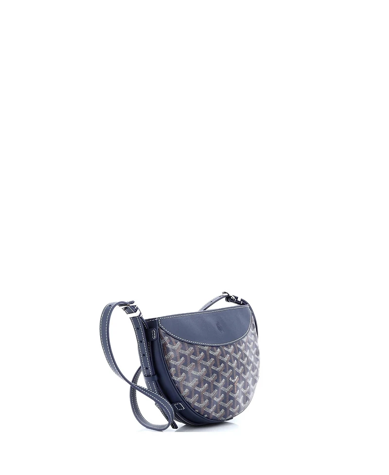 Pre-Owned Goyard Hirondelle Shoulder Bag Coated Canvas and Leather