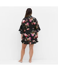 City Chic Women's Arcadia Short Kimono