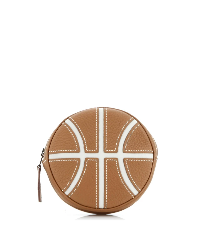 Pre-Owned Hermes Basketball Change Purse Leather
