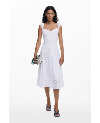 Desigual Women's Embroidered midi dress
