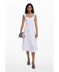Desigual Women's Embroidered midi dress