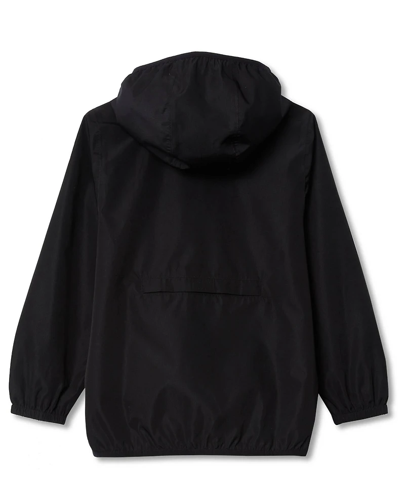 Lands' End Girls Waterproof Hooded Packable Rain Jacket