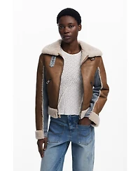 Desigual Women's Combined shearling jacket