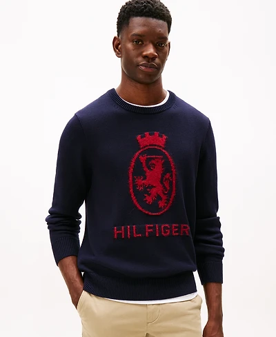Tommy Hilfiger Men's Gifting Crest Crewneck Sweater