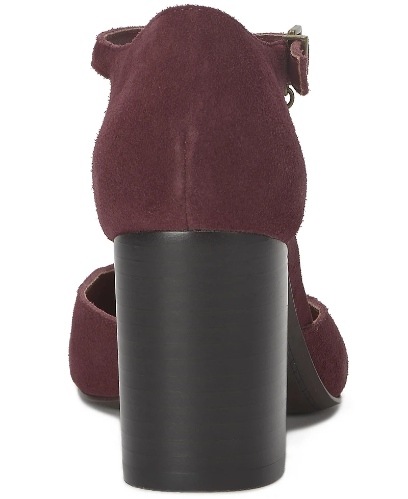 Lucky Brand Women's Kanira Square-Toe Stacked Heel Pumps