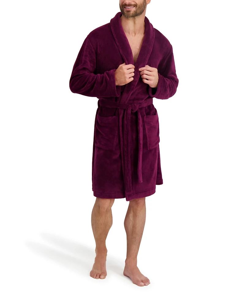Hanes Men's Adjustable Plush Robe