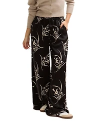 Lily and Lionel London Women's Lillibet Wide Leg Large Floral Print Trouser