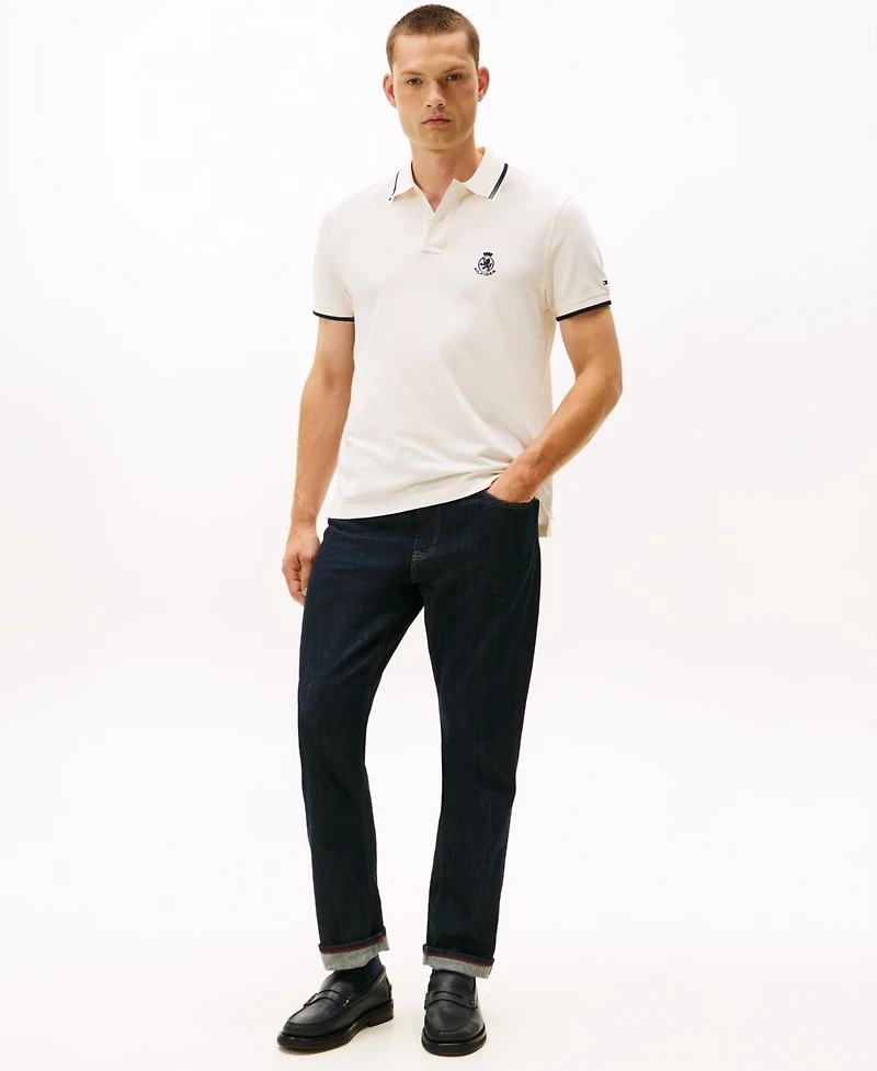 Tommy Hilfiger Men's Holiday Crest Regular Fit Polo Shirt