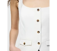 French Connection Women's Azra Square Neck Top