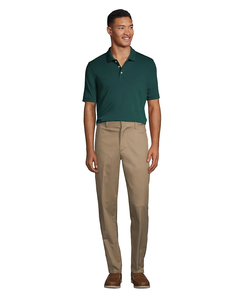 Lands' End Men's Short Sleeve Interlock Polo Shirt