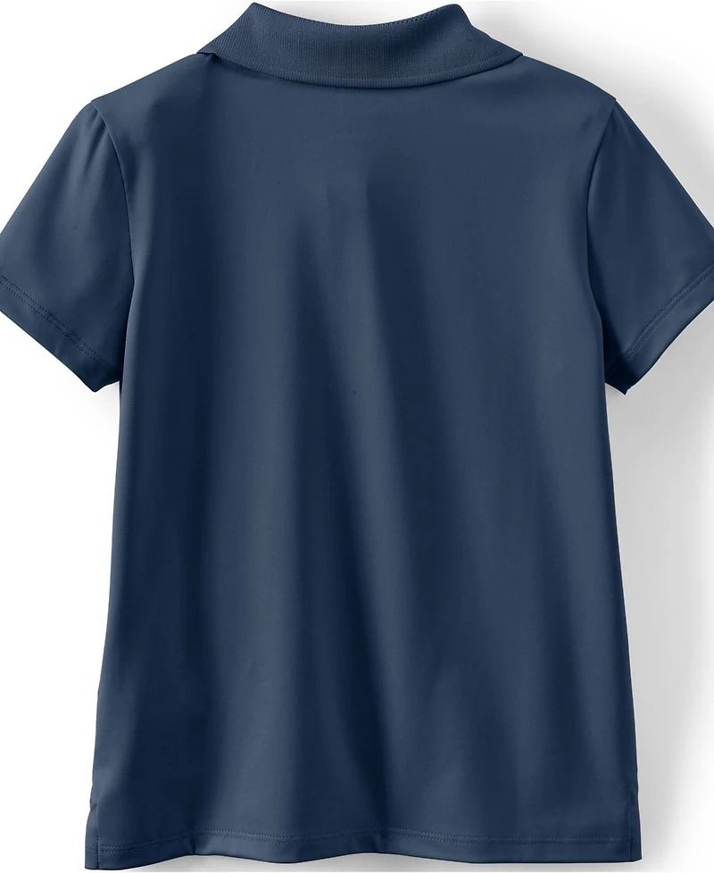Lands' End Girls Short Sleeve Feminine Fit Rapid Dry Polo Shirt