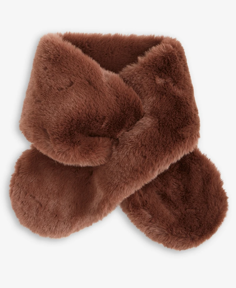 I.n.c. International Concepts Faux Fur Pull-Through Scarf, Macy's Exclusive