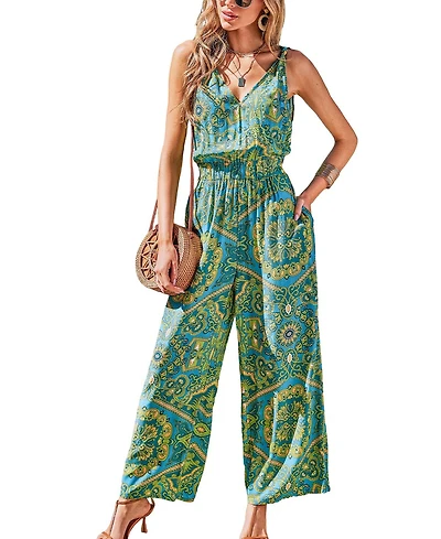 Cupshe Women's Over the Moon Paisley Jumpsuit