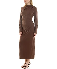 Taylor Women's Ruched Long-Sleeve Bodycon Dress