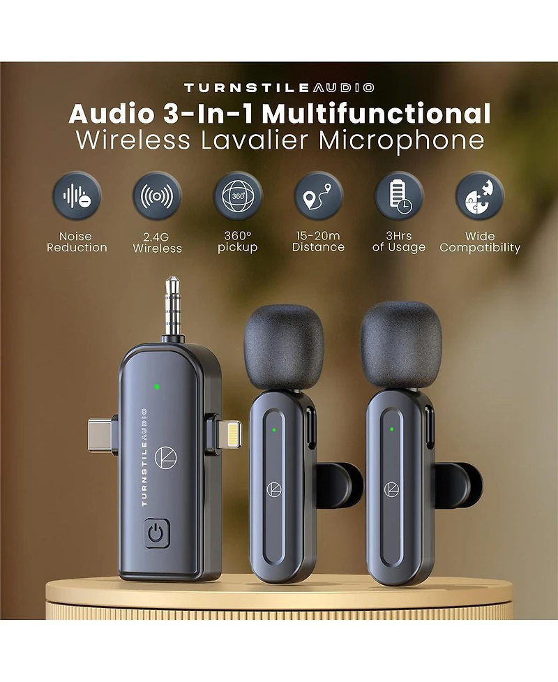 Sony Zv-1F Vlogging Camera (Black) Bundle with 3-in-1 Wireless Lavalier Mic for 2 People, Hardshell Case & 32GB Sd Card /u2013 Content Creator Kit for