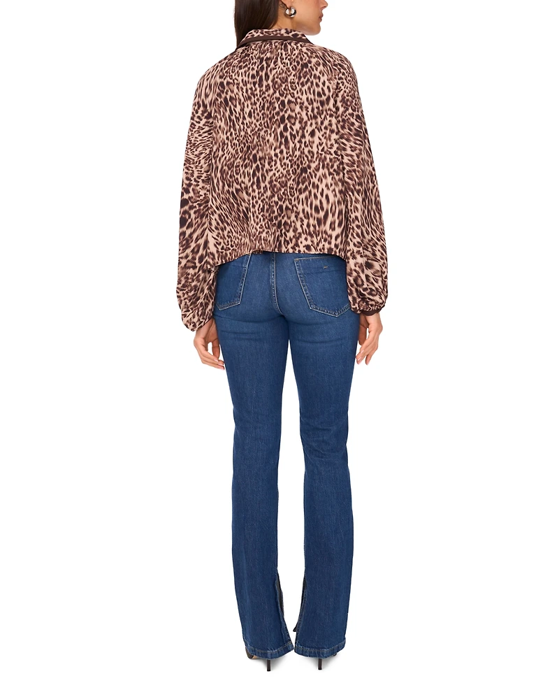 Vince Camuto Women's Printed Raglan-Sleeve Blouse