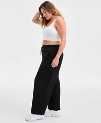 Id Ideology Plus Relaxed High-Rise Fleece Pants, Macy's Exclusive