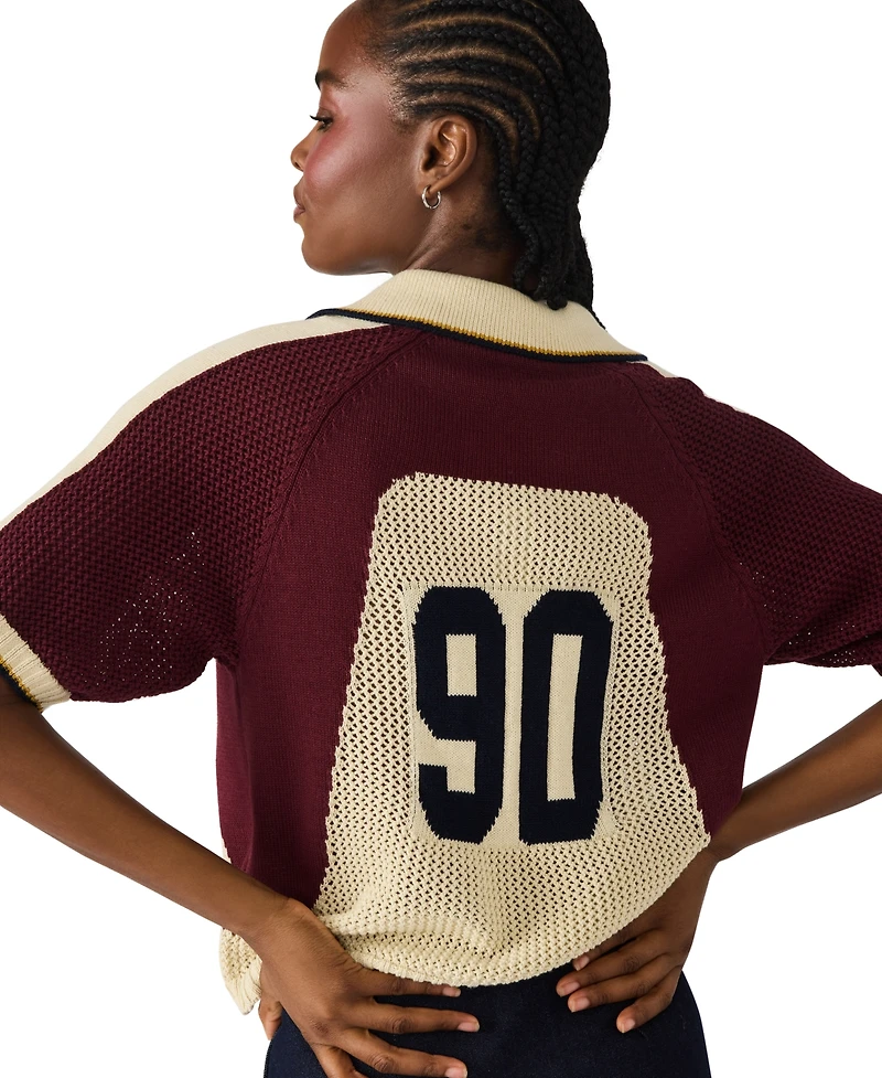 Steve Madden Women's Axon Short Sleeve Sweater