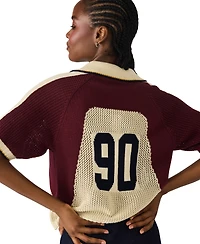 Steve Madden Women's Axon Short Sleeve Sweater