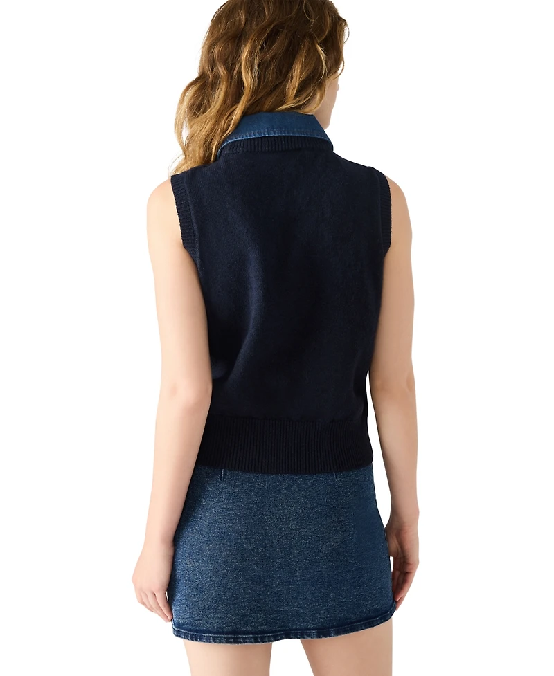 Steve Madden Women's Jeane Sleeveless Sweater Vest