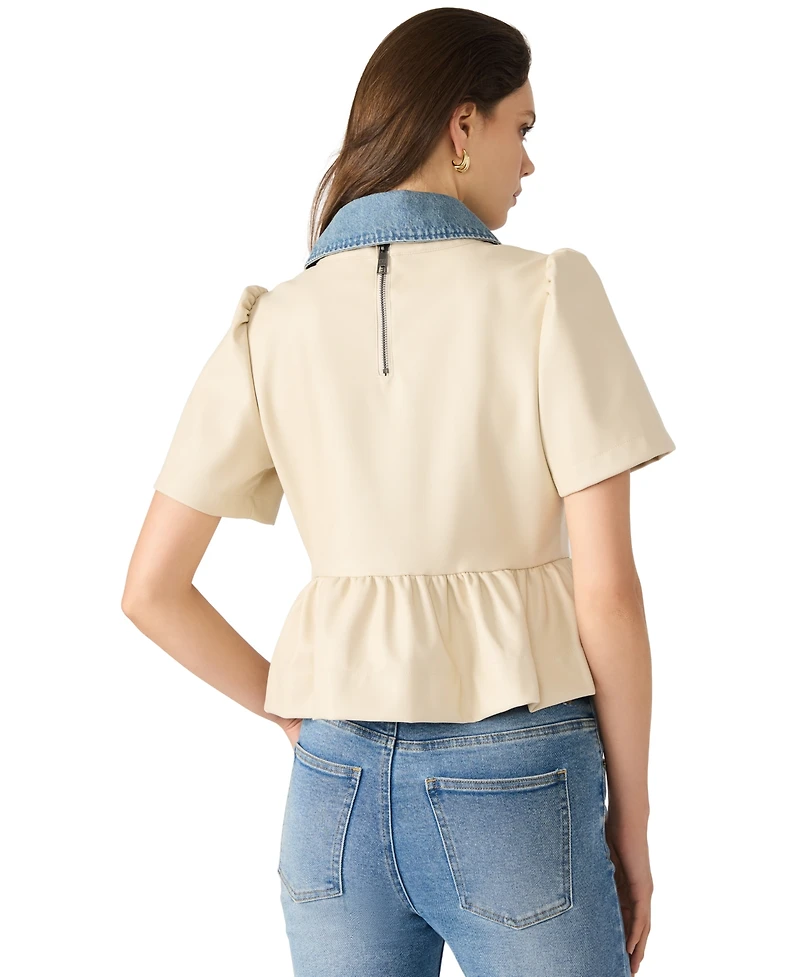 Steve Madden Women's Emeline Collar Top