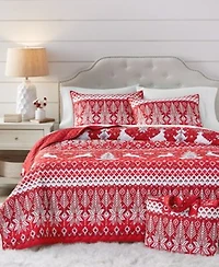 Holiday Lane Fair Isle Quilt Tote Set Exclusively For Macys
