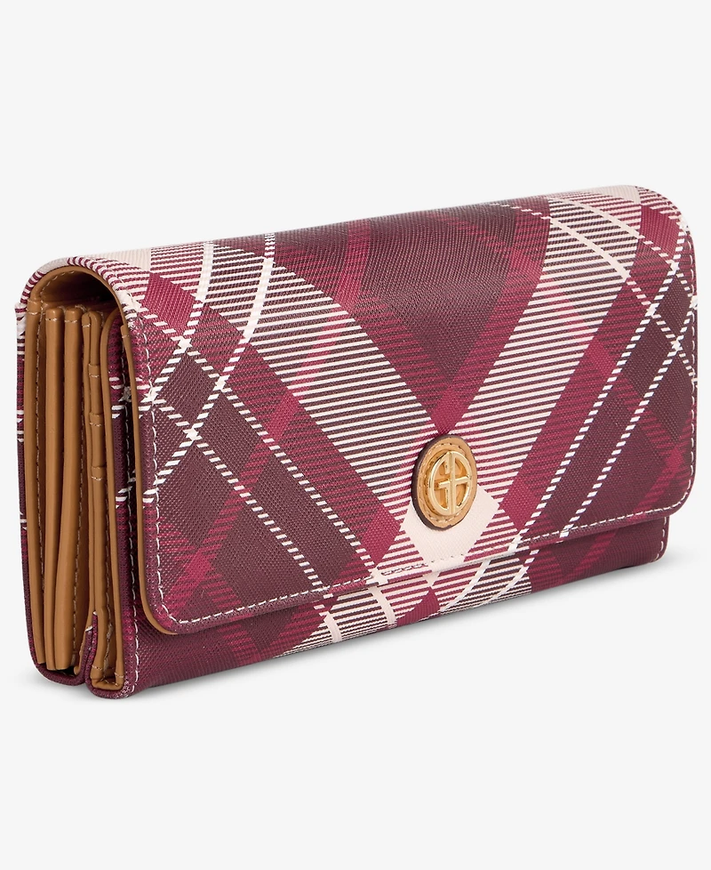 Giani Bernini Plaid Receipt Manager Wallet, Macy's Exclusive