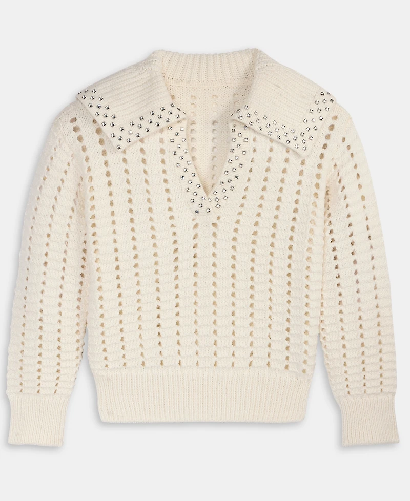 On 34th Women's Embellished Sailor-Collar Sweater, Macy's Exclusive