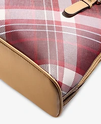 Giani Bernini Plaid Dome Satchel Bag, Macy's Exclusive