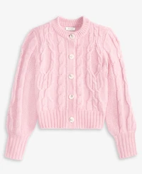 On 34th Women's Chunky Cable-Knit Cardigan, Macy's Exclusive