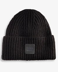 Ugg Women's Chunky Rib-Knit Logo-Patch Beanie