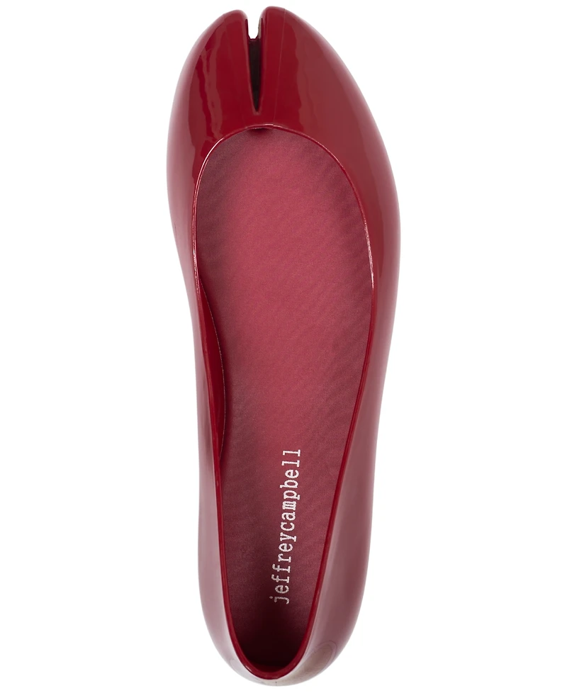 Jeffrey Campbell Women's Fixed Split-Toe Jelly Flats