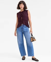 On 34th Women's Tie-Front Peplum Tank, Macy's Exclusive