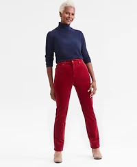 Style & Co Women's High-Rise Straight-Leg Corduroy Pants, Created for Macy's