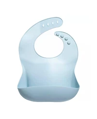 Sperric Baby Girls Silicone Bibs - Soft Bib with Food Catcher and Waterproof Material Adjustable Fit