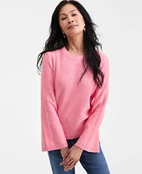 Style & Co Women's Bell-Sleeve Boucle Ribbed Sweater, Macy's Exclusive
